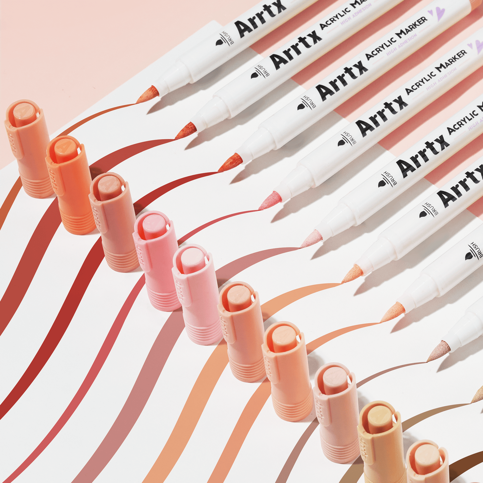 Arrtx 30 Colors Acrylic Paint Pens Skin Tone - 30C