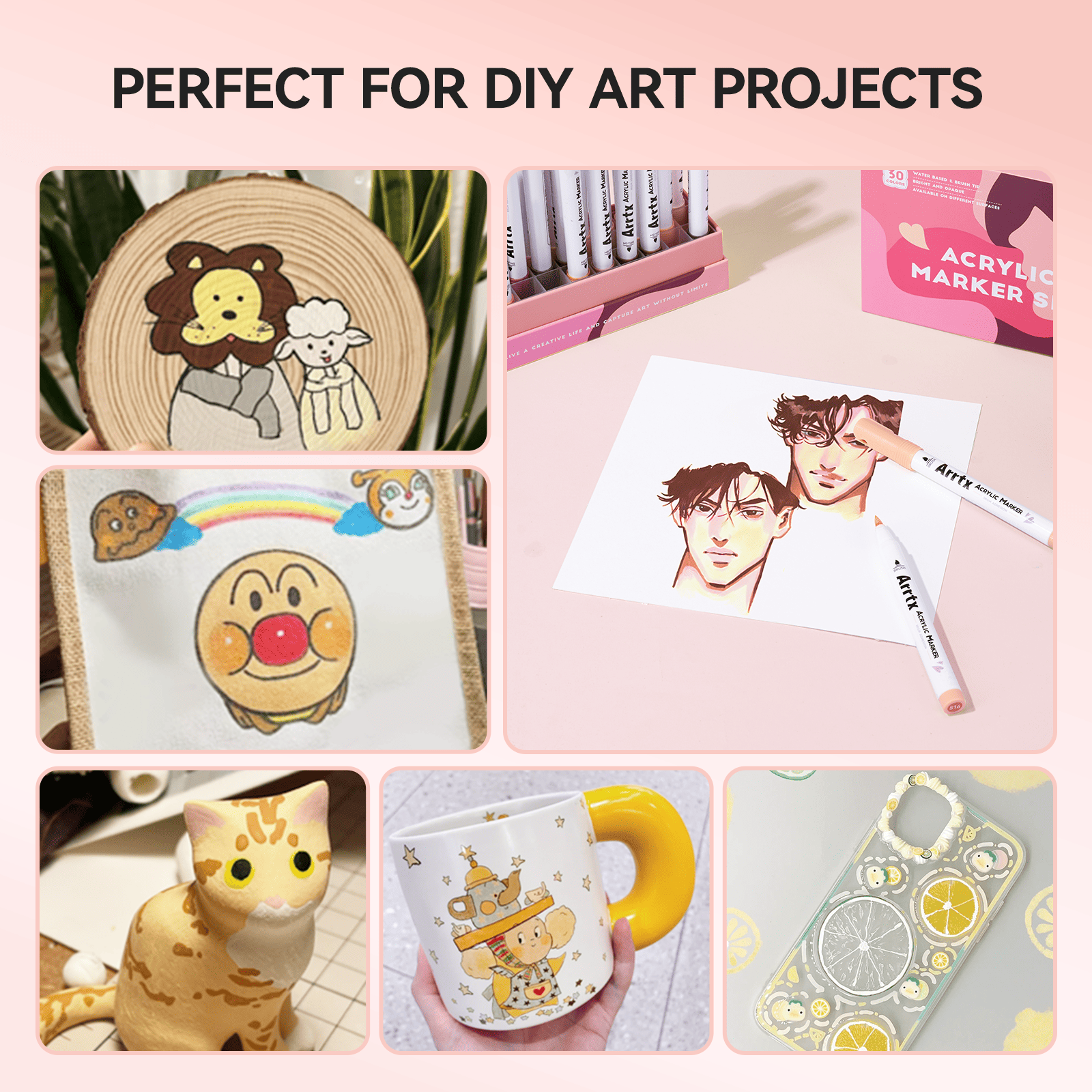 Arrtx 30 krāsu akrila pildspalvas - 30C