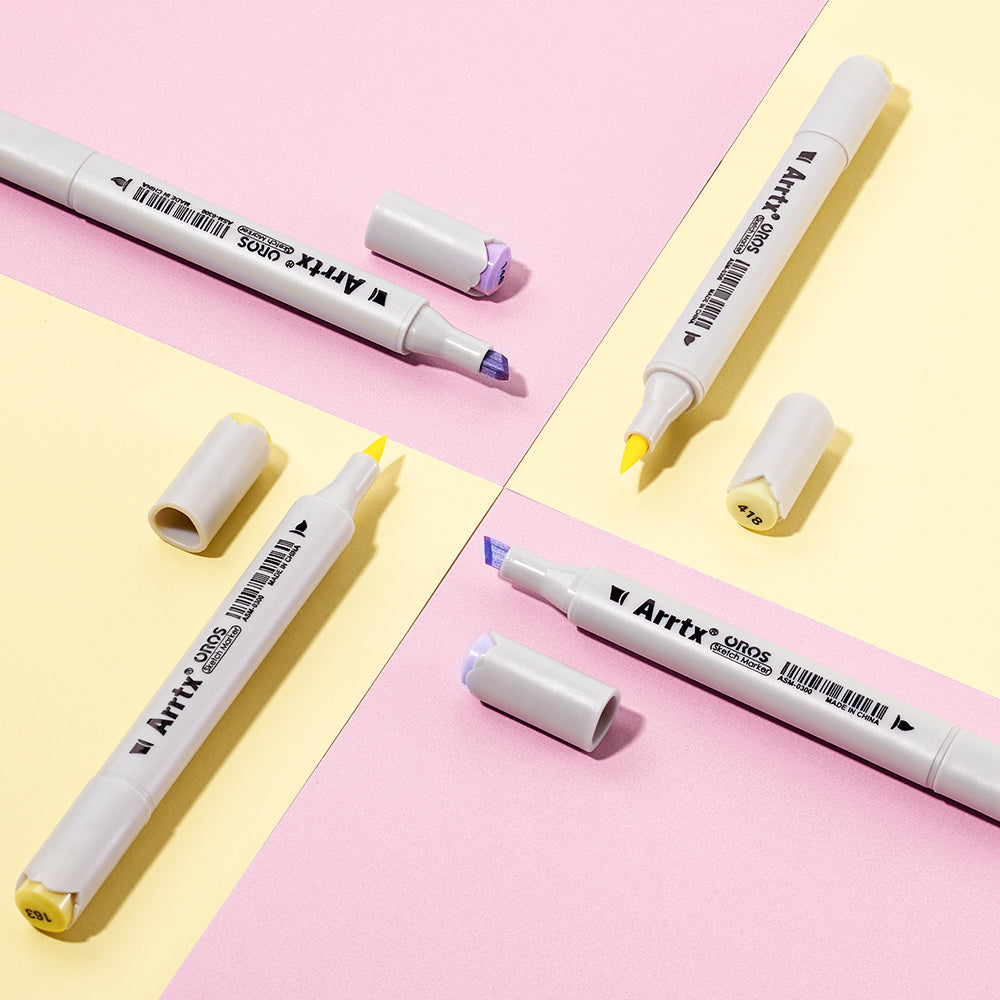 Arrtx OROS Pastel Color 66 Colors Alcohol Markers