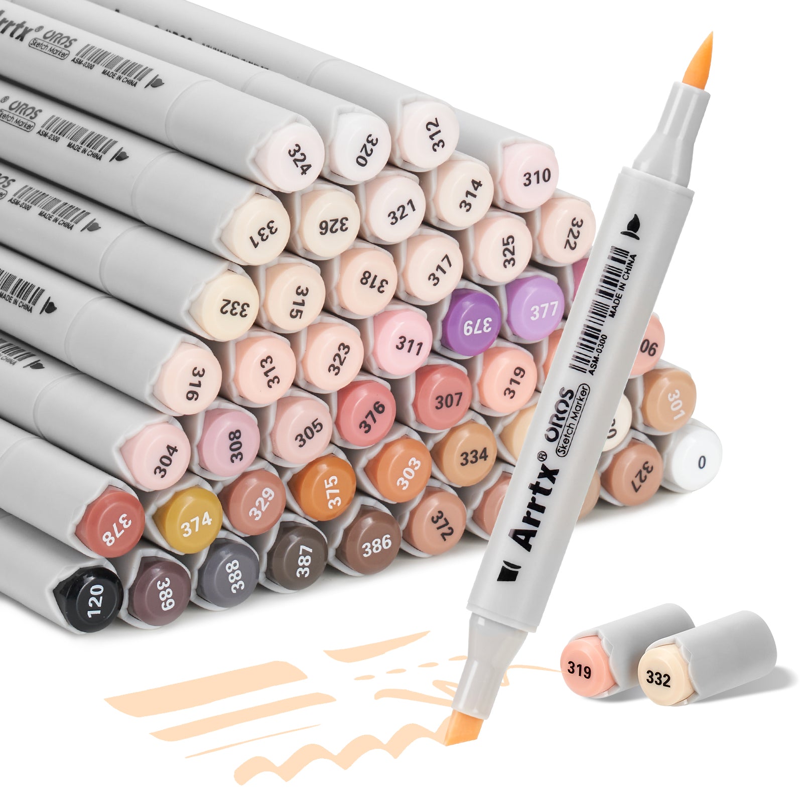 Arrtx OROS Skin Tone Color 48 Colors Alcohol Markers