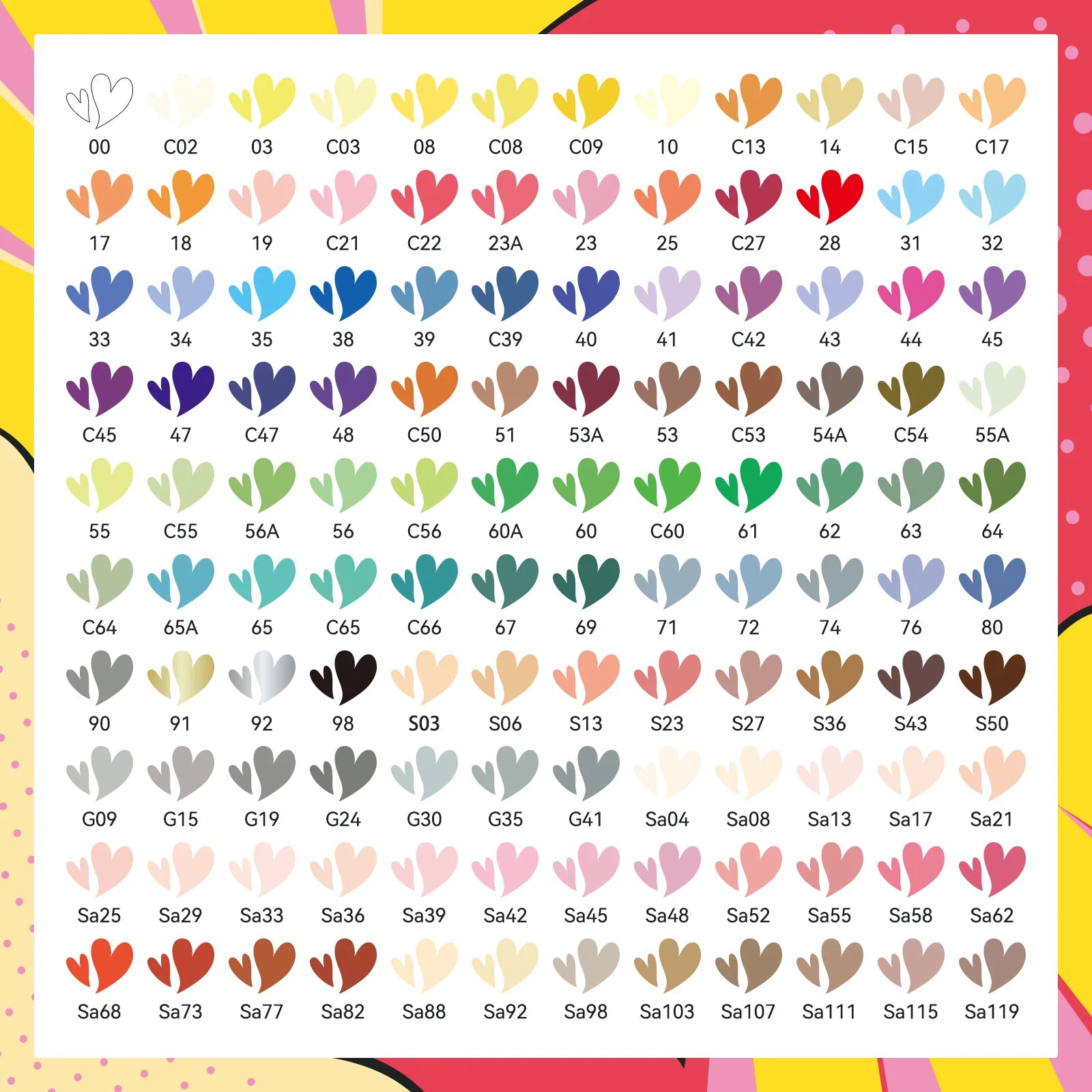 Arrtx 120 Anime krāsu akrila pildspalvas ar otas tipa galu - 120A