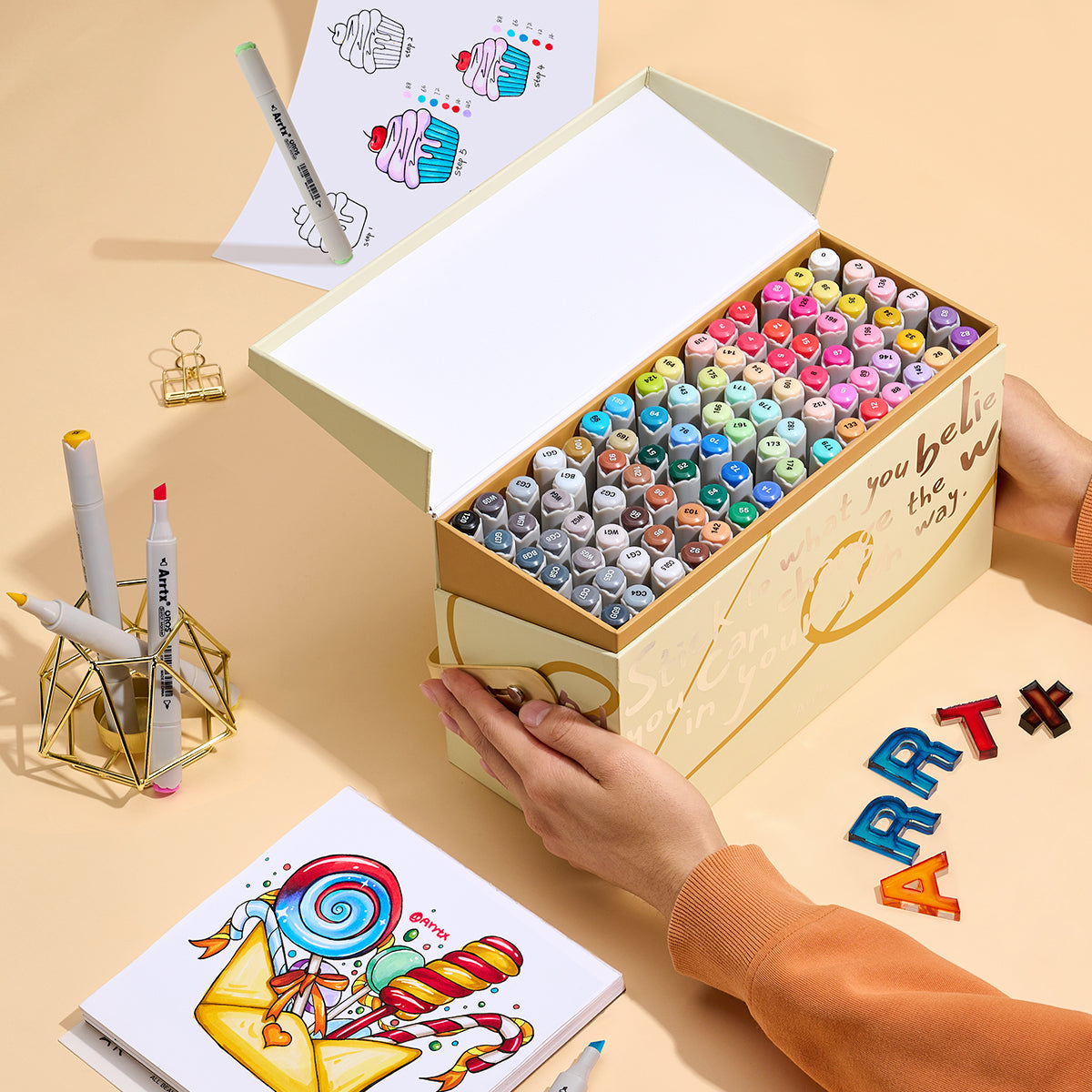 Arrtx OROS 90 krāsu marķieri