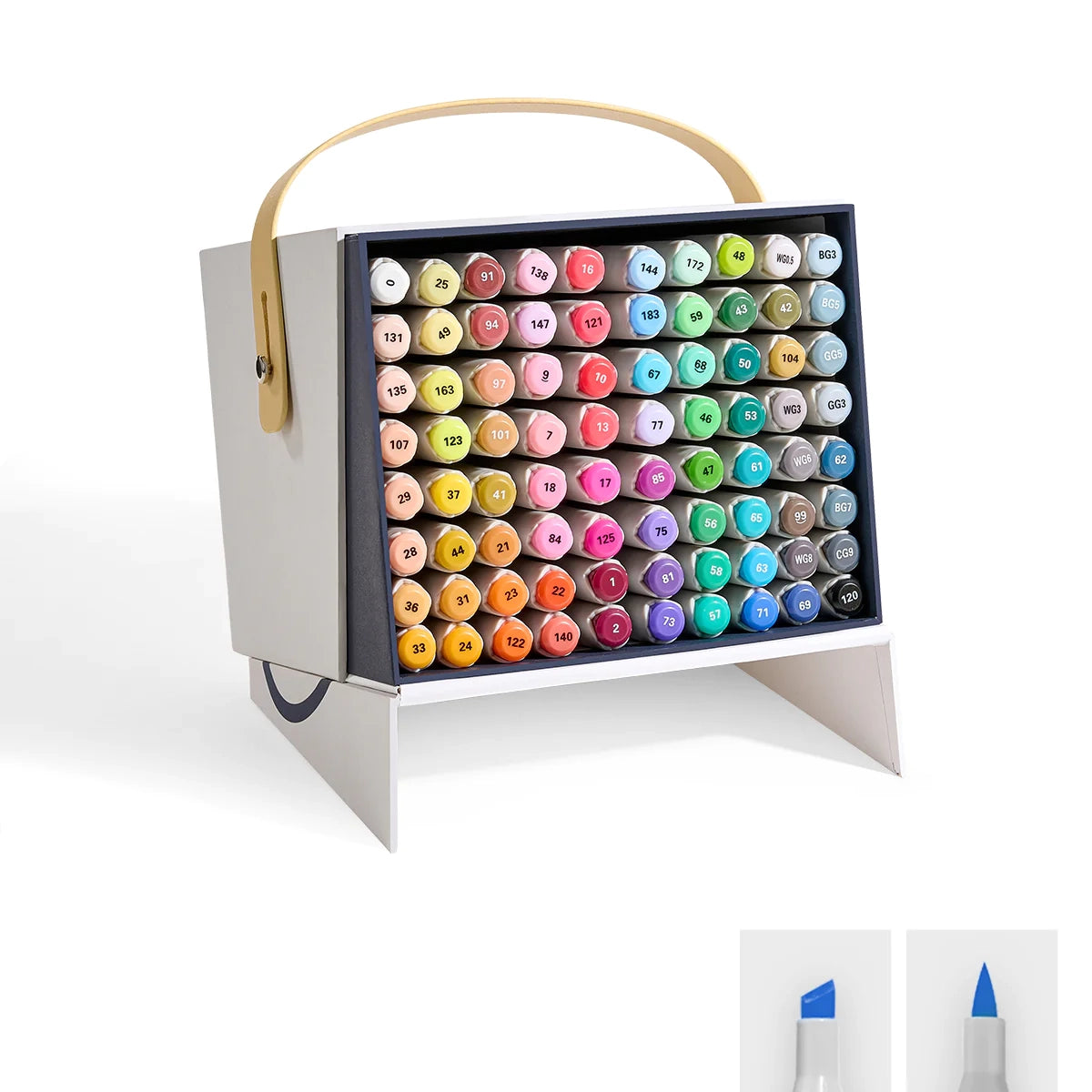 Kahepoolsed markerid-viltpliiatsid ARRTX Oros, 80 värvi