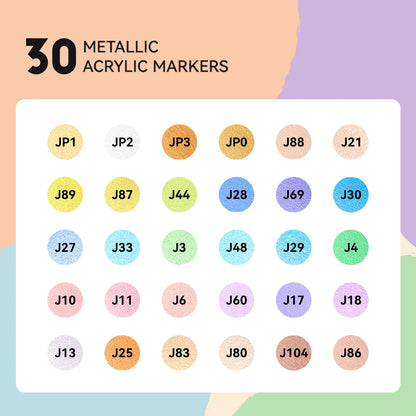 Arrtx 30 krāsu akrila pildspalvas - 30F