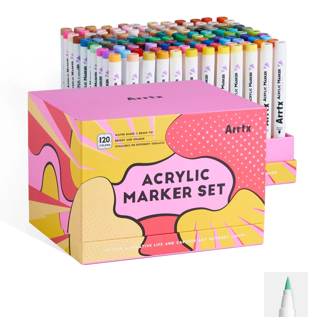 Arrtx 120 Anime krāsu akrila pildspalvas ar otas tipa galu - 120A