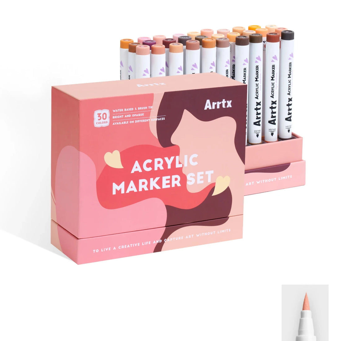 Arrtx 30 krāsu akrila pildspalvas - 30C