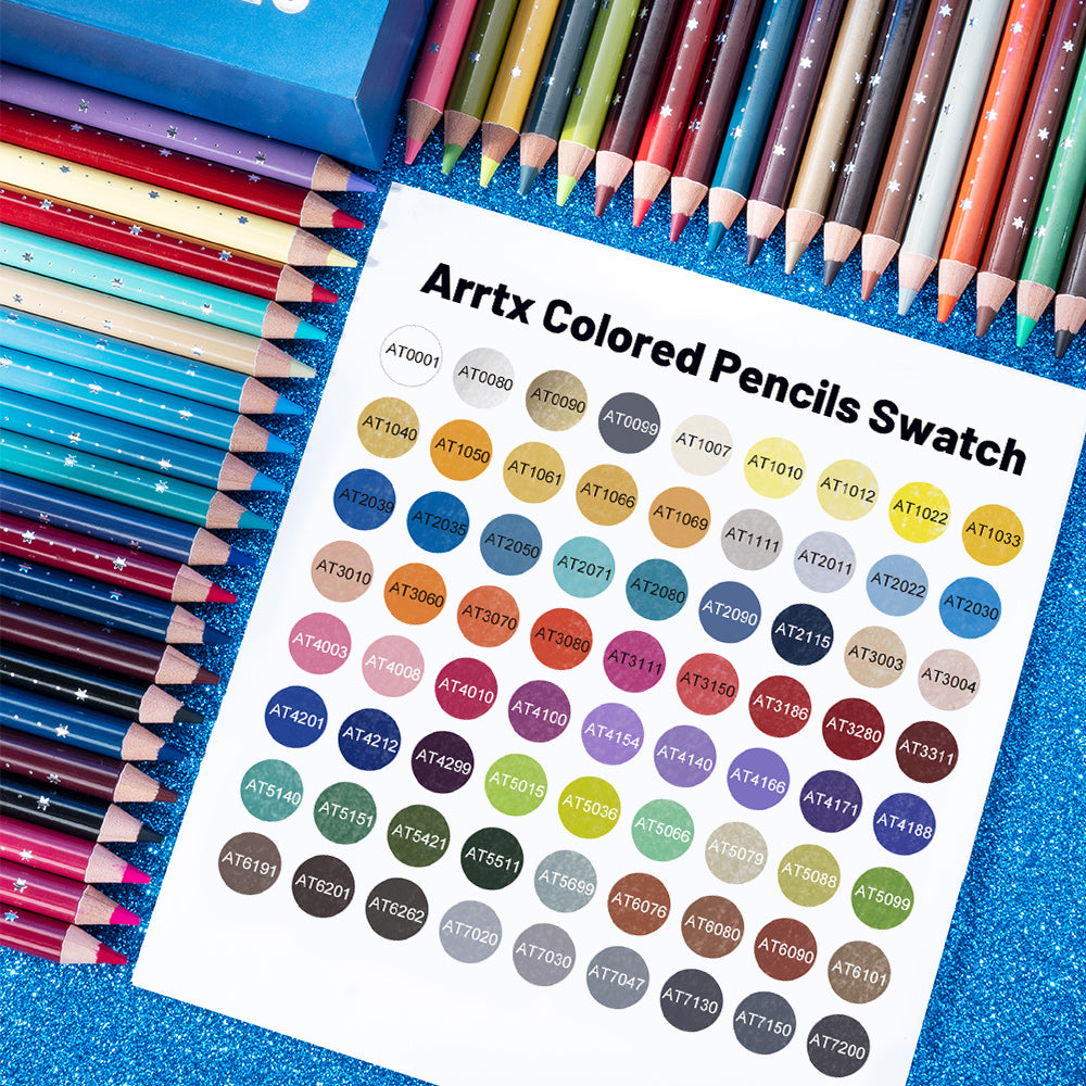 Arrtx 72 Colored Pencils