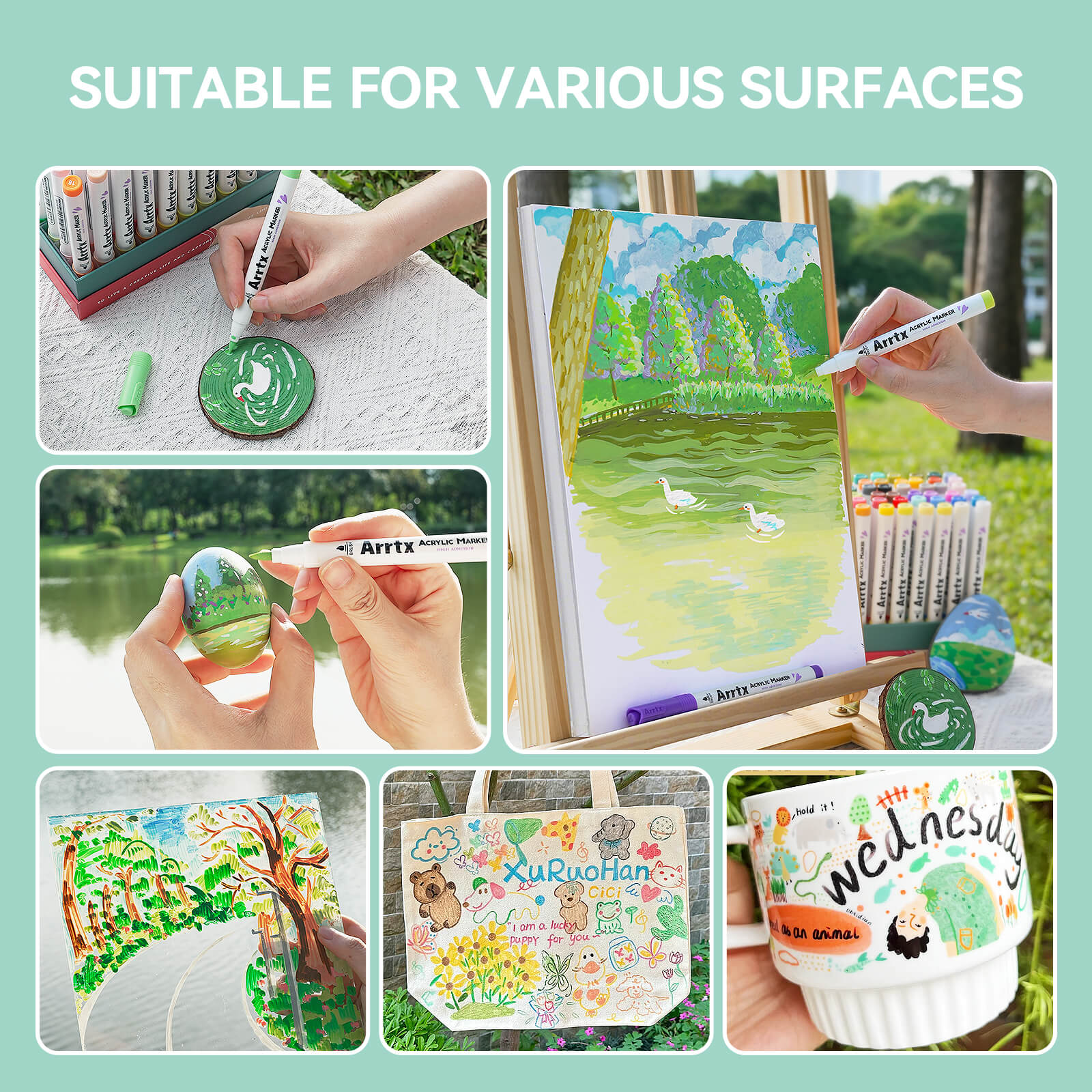 Akrüülmarkerid-viltpliiatsid Arrtx, 60 tk - 60C