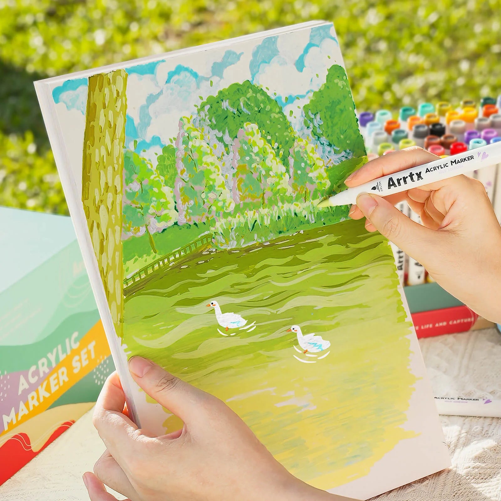 Akrüülmarkerid-viltpliiatsid Arrtx, 60 tk - 60C