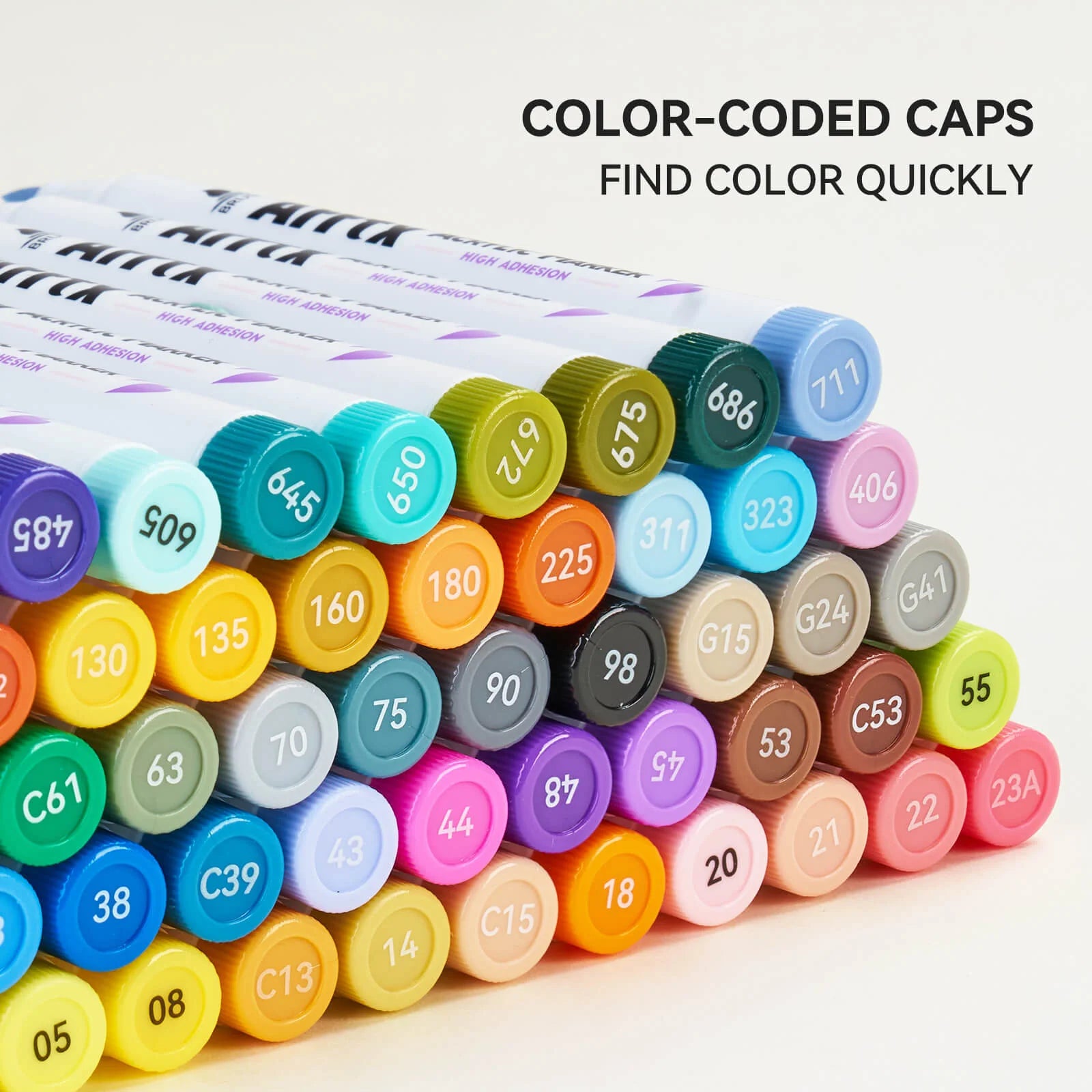 Akrüülmarkerid-viltpliiatsid Arrtx, 60 tk - 60C