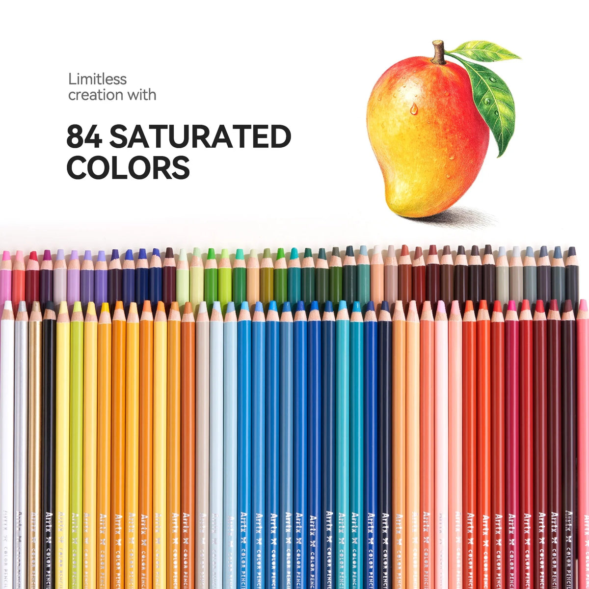 Arrtx 84 Colored Pencils 