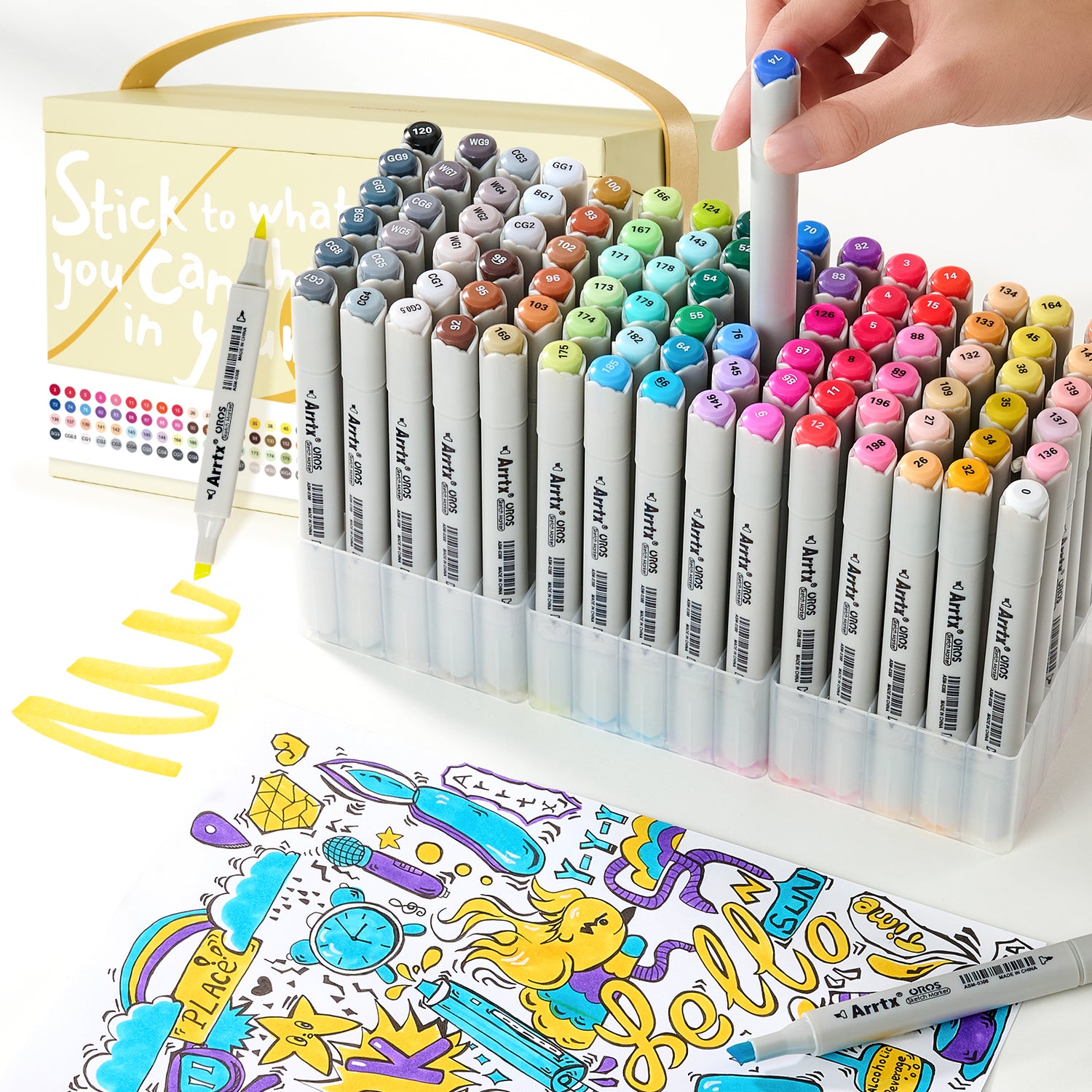 Arrtx OROS 90 Colors Alcohol Markers 