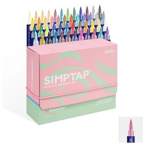 Arrtx Simptap 48 krāsu akrila marķieri