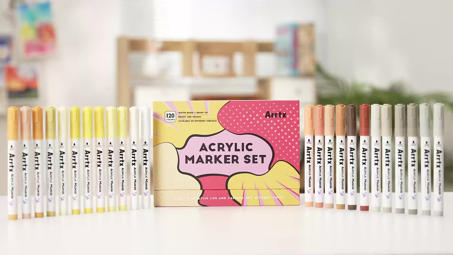 Arrtx 120 Anime krāsu akrila pildspalvas ar otas tipa galu - 120A